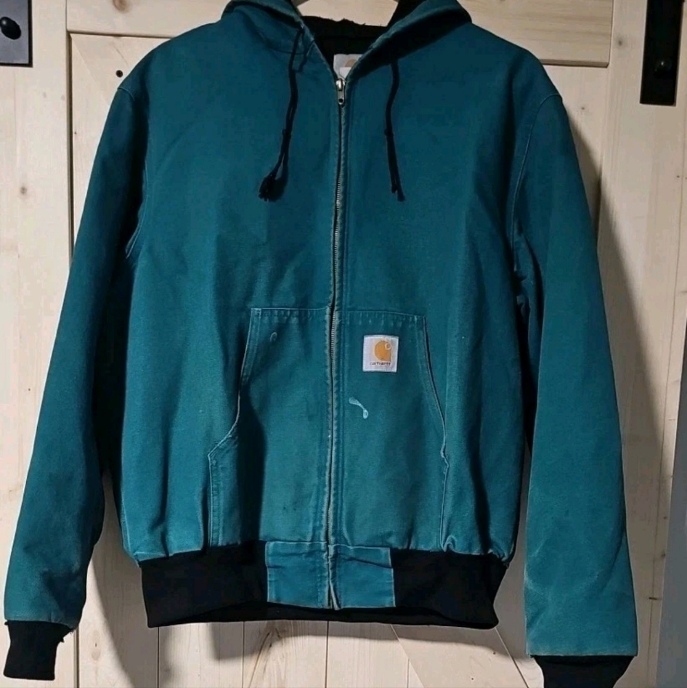 Carhartt Men's Teal Hooded Performance Jacket